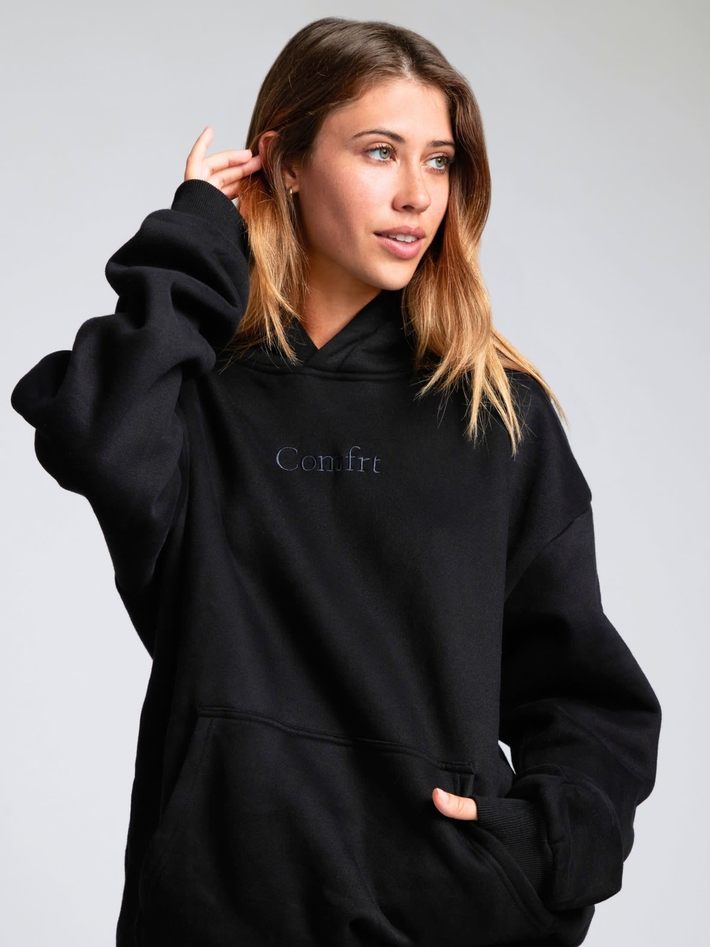 New Comfrt Signature Hoodie Onyx Black Medium